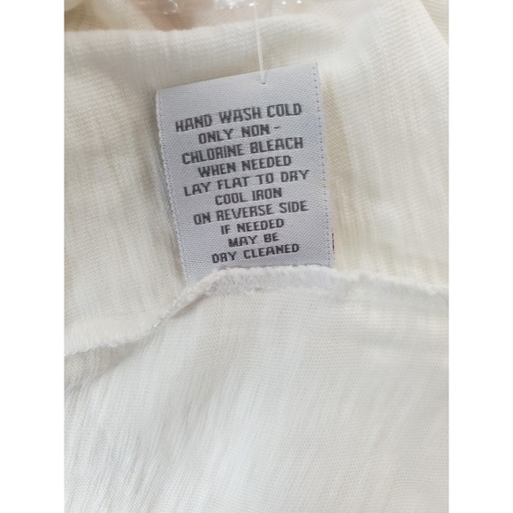 Soft Surroundings Embroidered Beaded Hooded Tunic Top 1X Cotton White 3/4 Sleeve - Picture 6 of 9